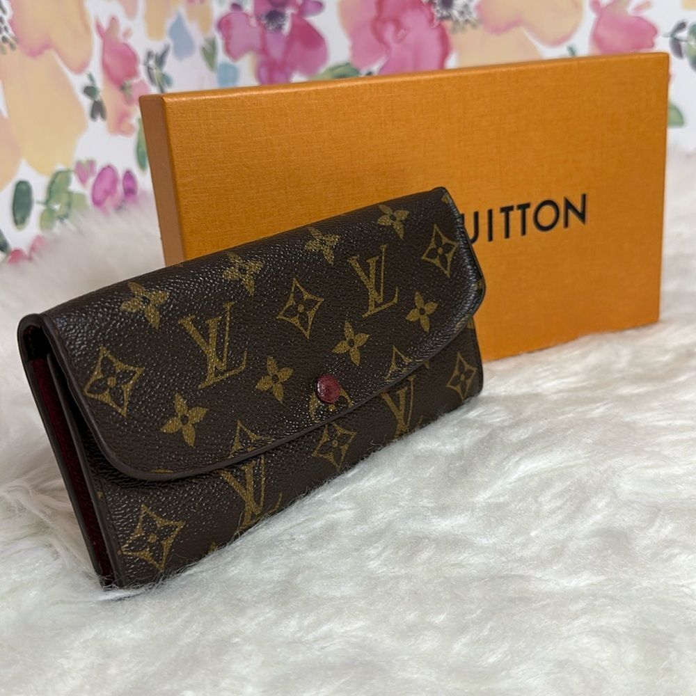💯Authentic Louis Vuitton Emilie Monogram Long Wallet🍀